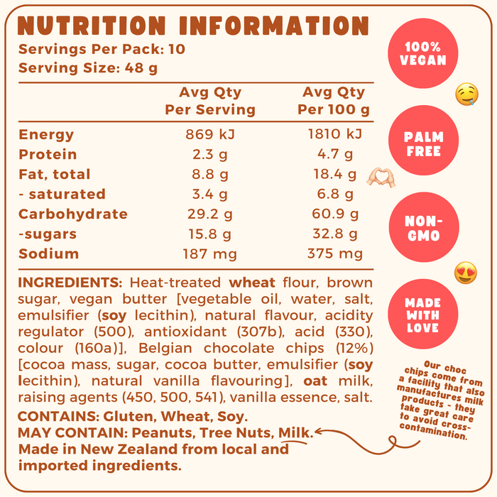 Classic Choc Chip COOKIE DOUGH (480g)
